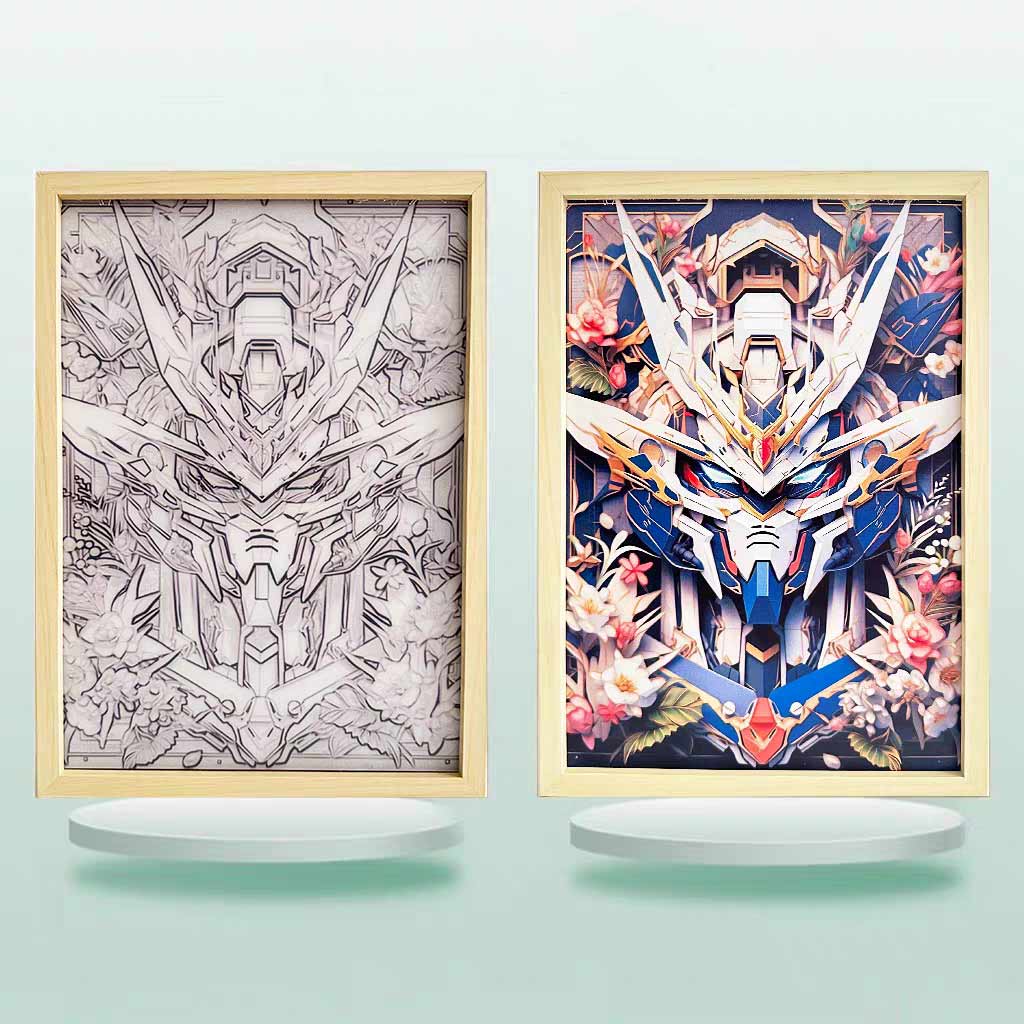 夕暮れの光と影の絵【ガンダム】