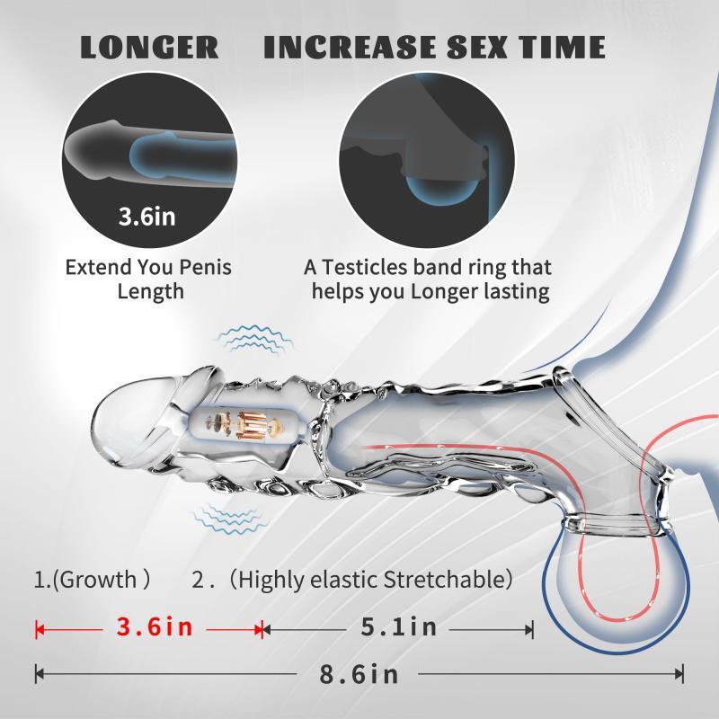 2023 Latest Hot Style Low Price 💥💥Y-Reusable Penis Extension Vibrator