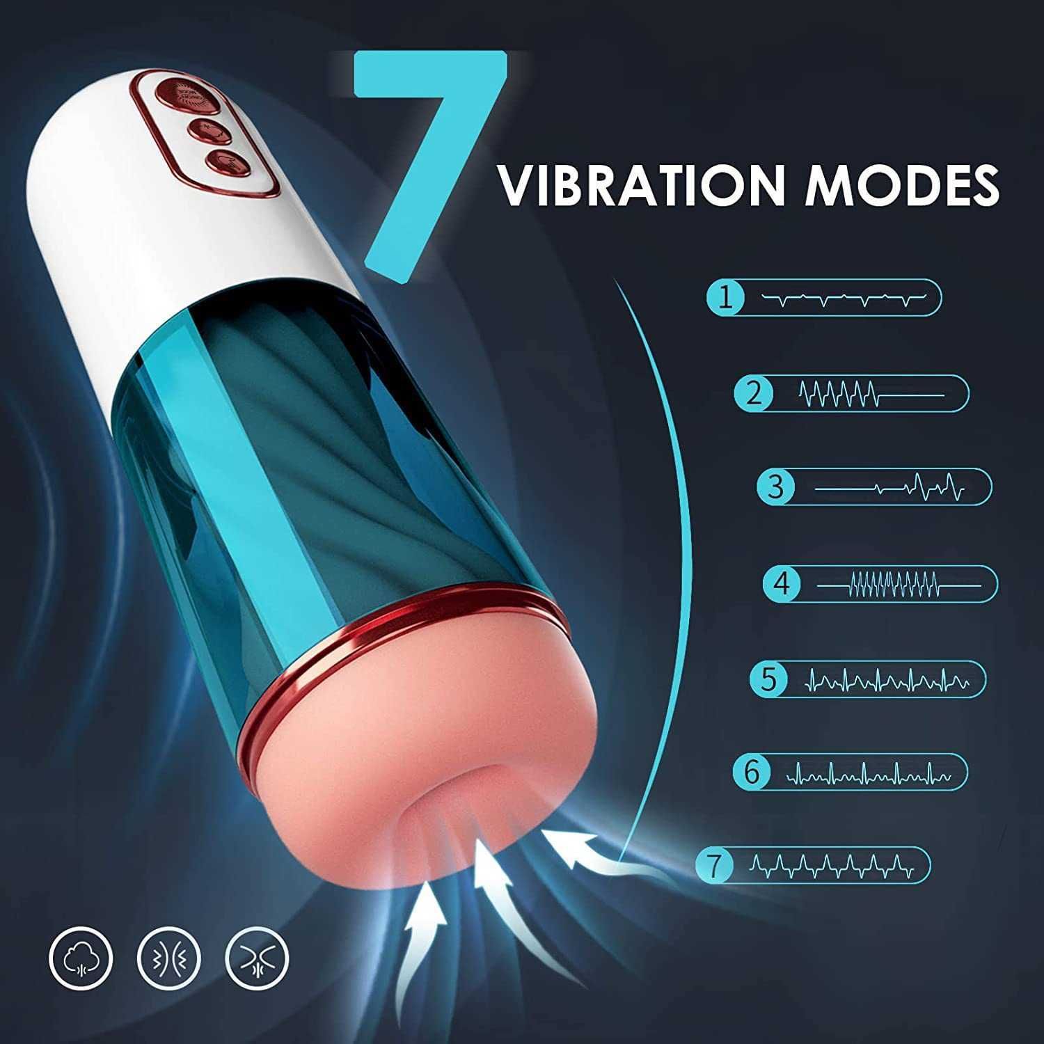 Electric Masturbator Sucking Vibrating Voice Masturbator