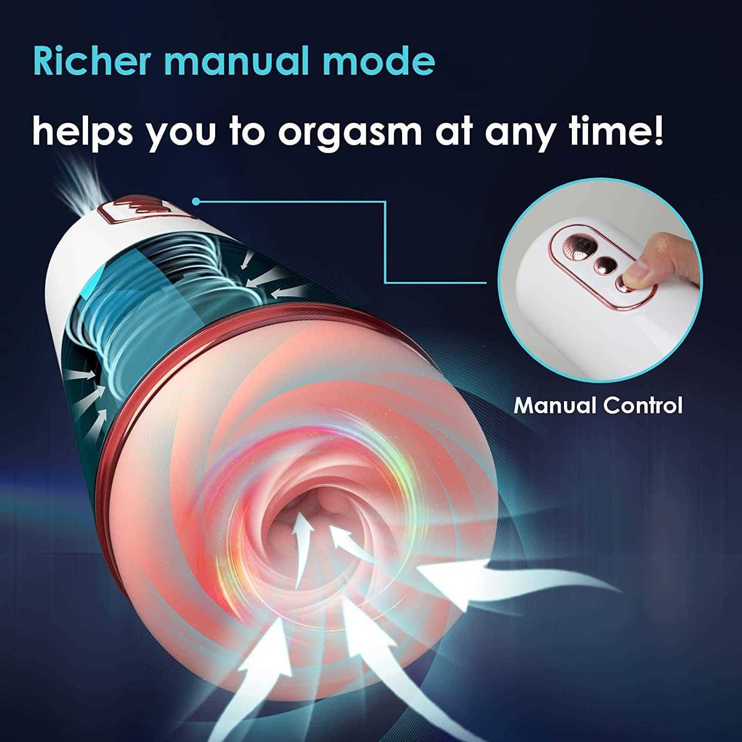 Electric Masturbator Sucking Vibrating Voice Masturbator