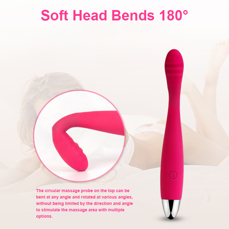 4-in-1 Purple Vibrator Waterproof Rechargeable Curved Dildo