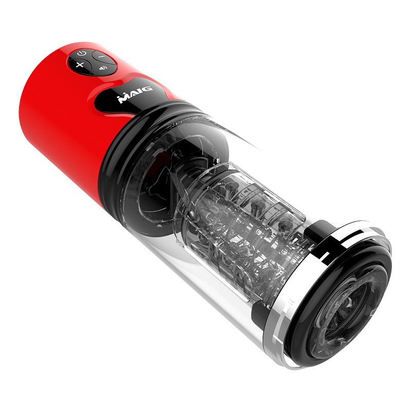 WaveRiderX Intelligent Multi-frequency Telescopic Rotation Sucking & Moaning Automatic Male Masturbator with Suction Base-Uxolclub - Best Adult Sex Toys Online Retailers