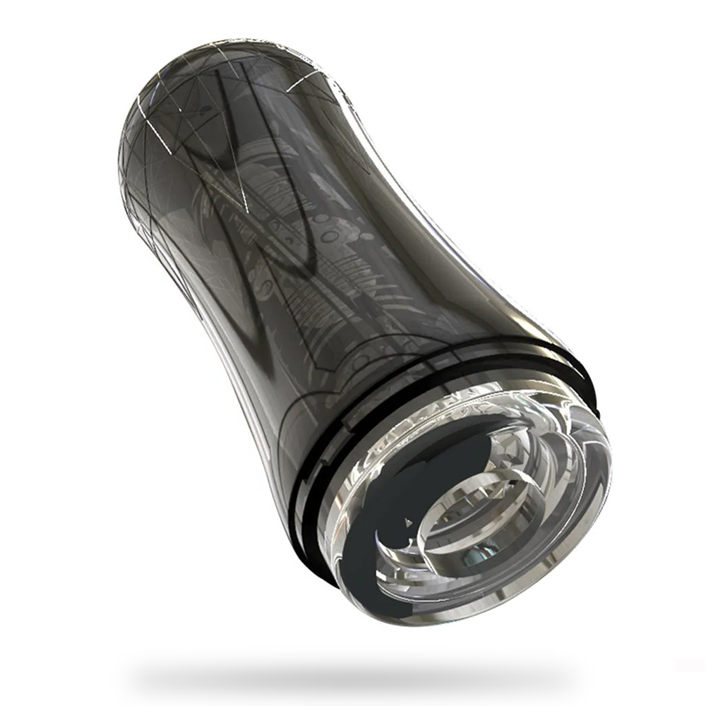 Silicone Masturbation Cup Suction Transparent Blowjob Toy