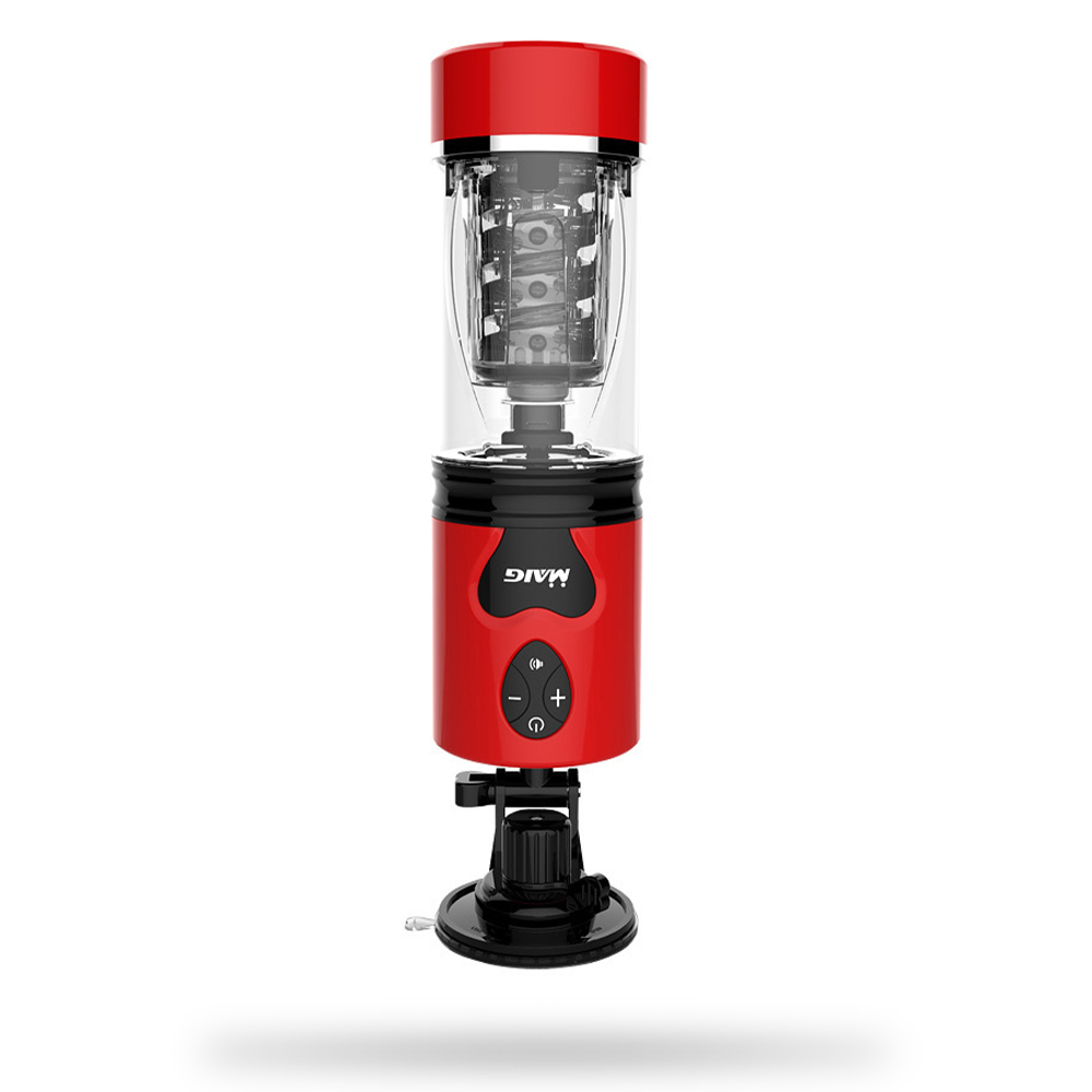 WaveRiderX Intelligent Multi-frequency Telescopic Rotation Sucking & Moaning Automatic Male Masturbator with Suction Base-Uxolclub - Best Adult Sex Toys Online Retailers