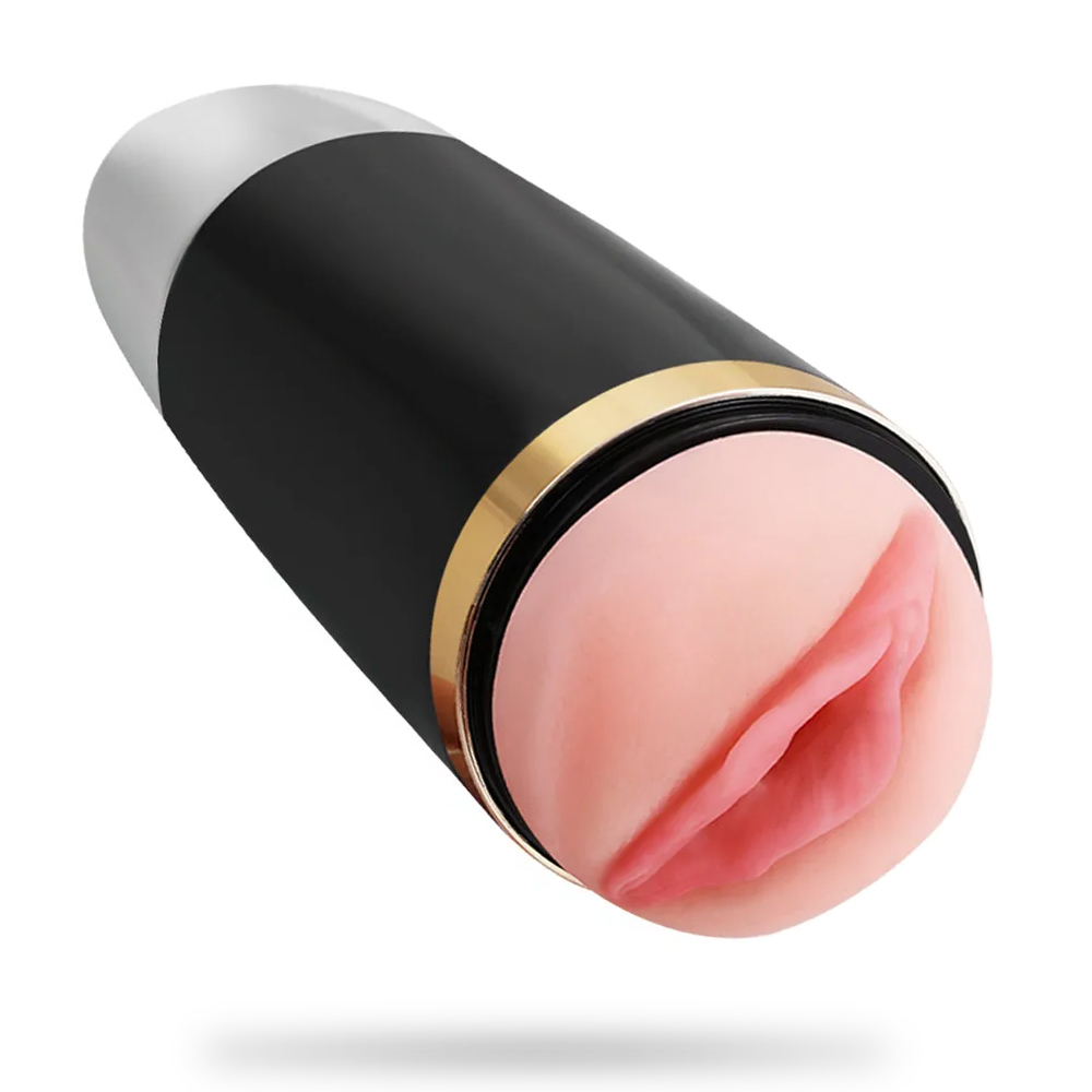 Electric Masturbator Cup Metal Texture Automatic Blowjob Toy
