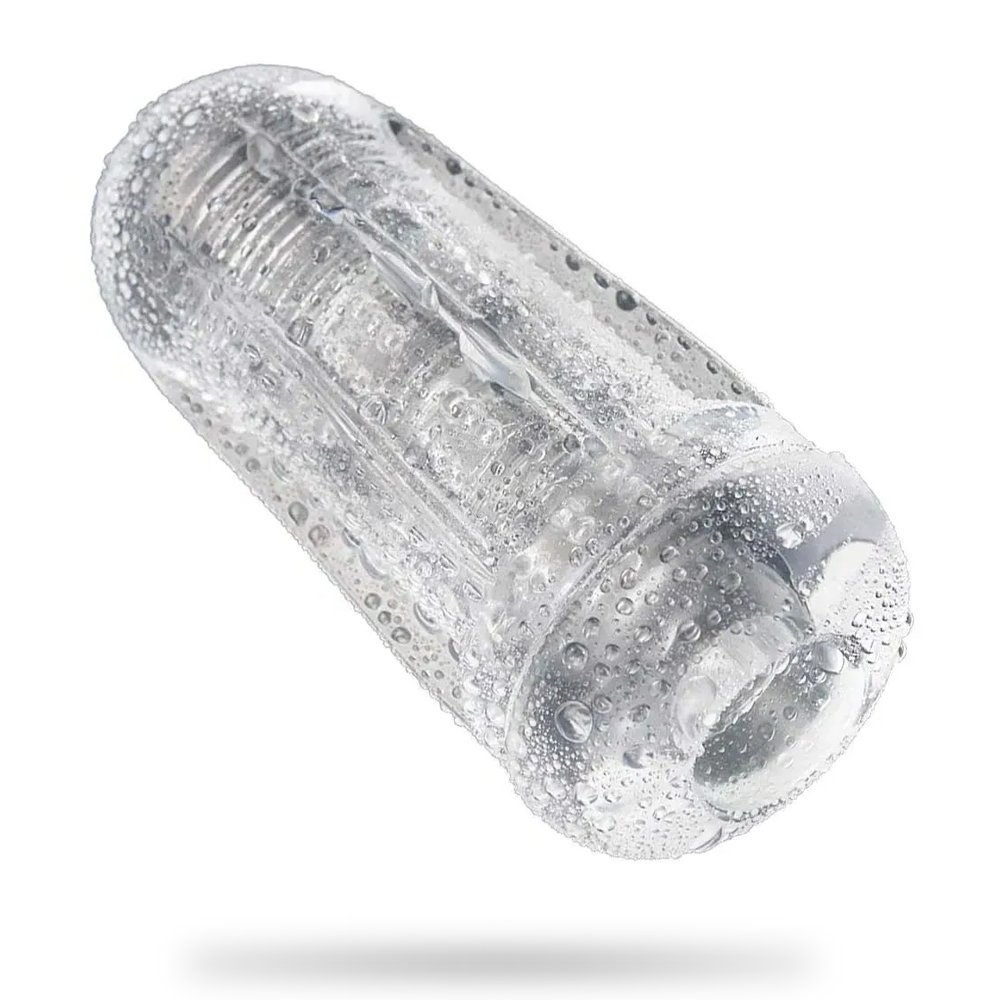 Space Capsule Transparent Manual Squeeze Air Sucking Masturbation Cup