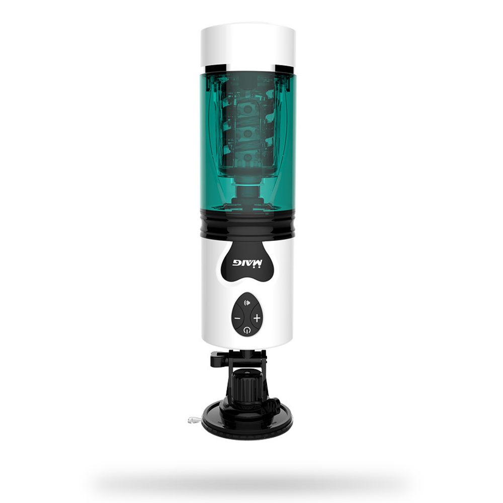 WaveRiderX Intelligent Multi-frequency Telescopic Rotation Sucking & Moaning Automatic Male Masturbator with Suction Base-Uxolclub - Best Adult Sex Toys Online Retailers