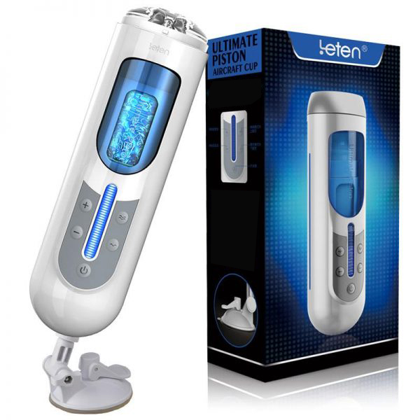 Leten Powerful Vibration Hands Free Male Masturbator Realistic Vagina & Intelligent Voice Control