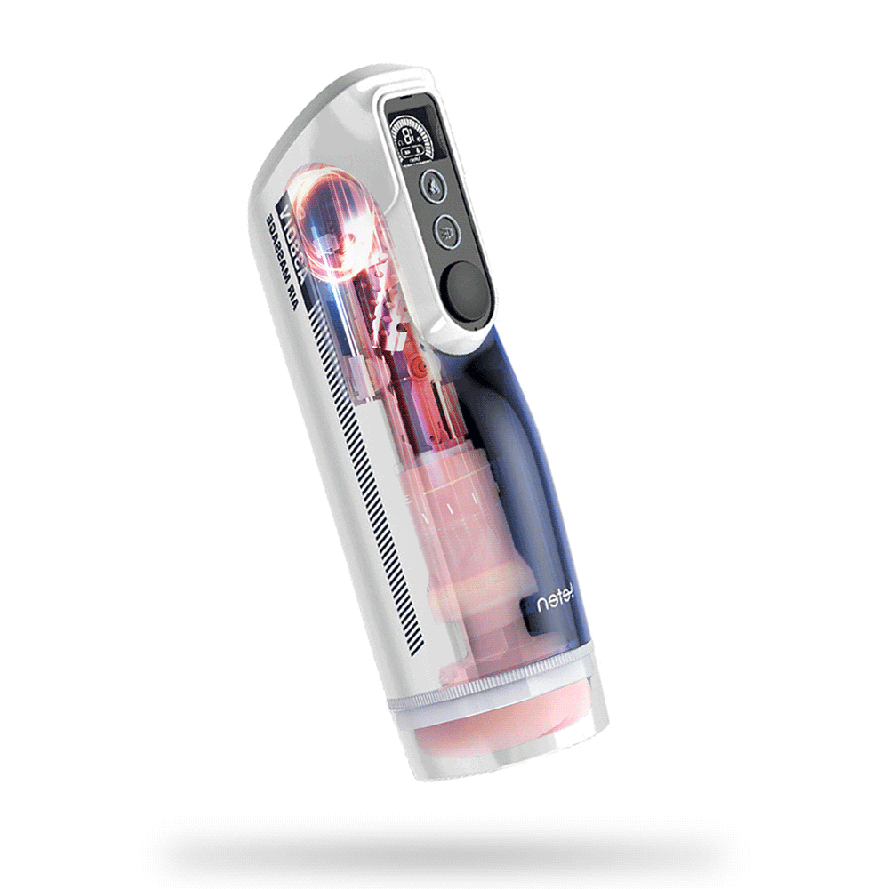 Leten 10 Frequency Telescopic Vibration Smart Heating Male Masturbator Toy