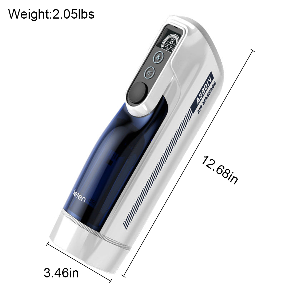 Leten 10 Frequency Telescopic Vibration Smart Heating Male Masturbator Toy