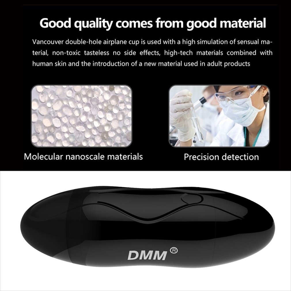 Double Hole Vibrating Male Masturbation Cup