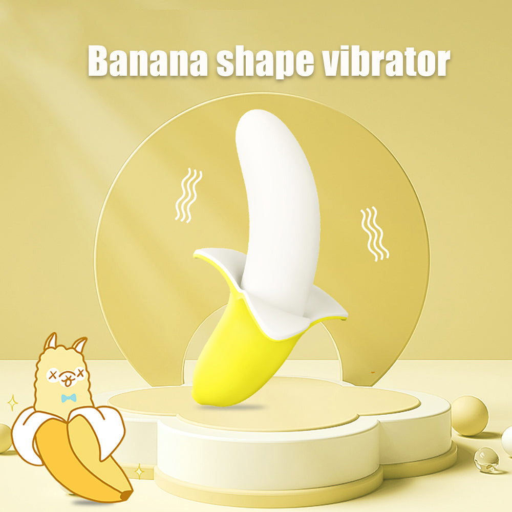 Banana Vibrating Dildos Female Masturbation G-spot Vibrator-Uxolclub