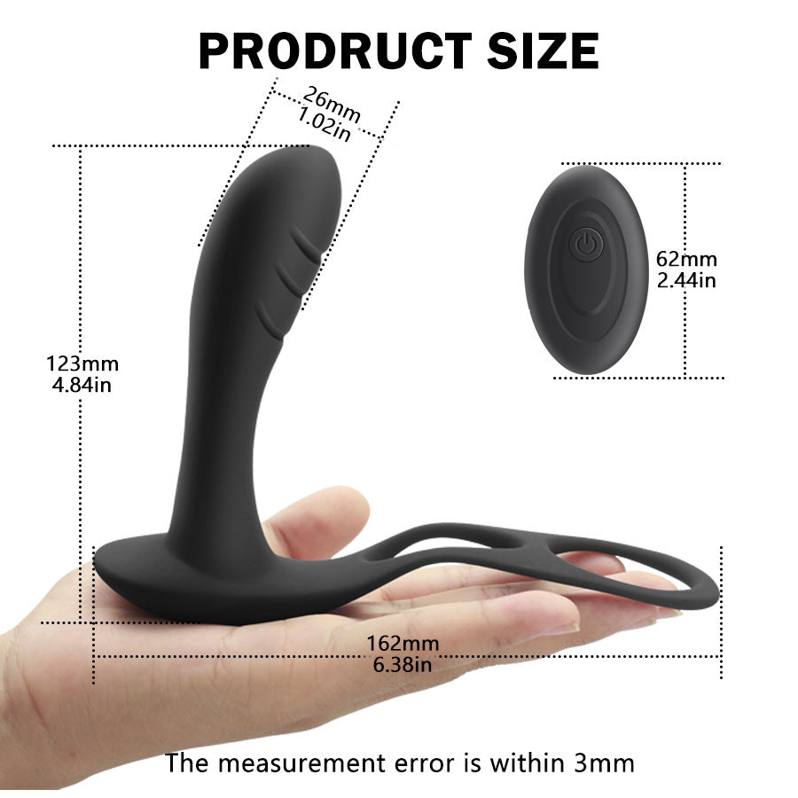 Prostate Massage Lock Fine Vvibration Wireless Remote Control Anal Plug-Uxolclub