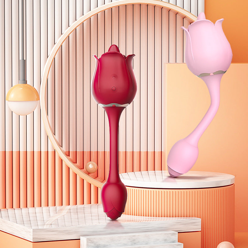 Rose Toy Double Breast Clit Stimulation Rose Masturbator | Dildos Clitoral Stimulator-Uxolclub