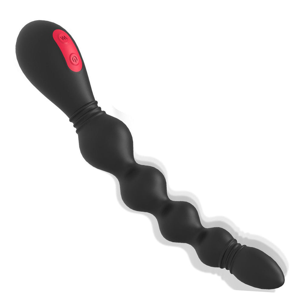 Silicone Anal Plug Beads 9 Frequency Strong Shock Electric Anal Plug-Uxolclub