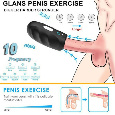 Black Warrior II 10 Frequency Clip Suction Vibration Masturbation Cup-9