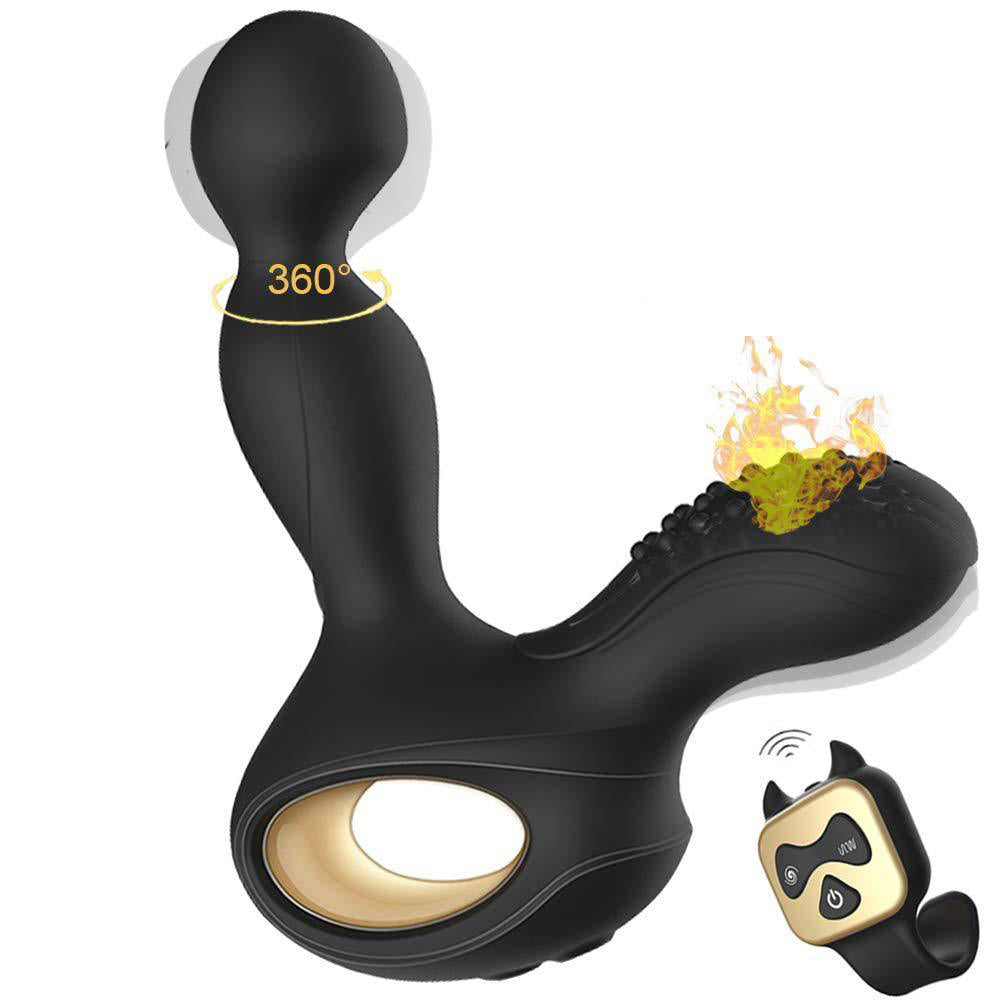 10 Frequency Vibration 5 Rotating Butt Plug-Uxolclub