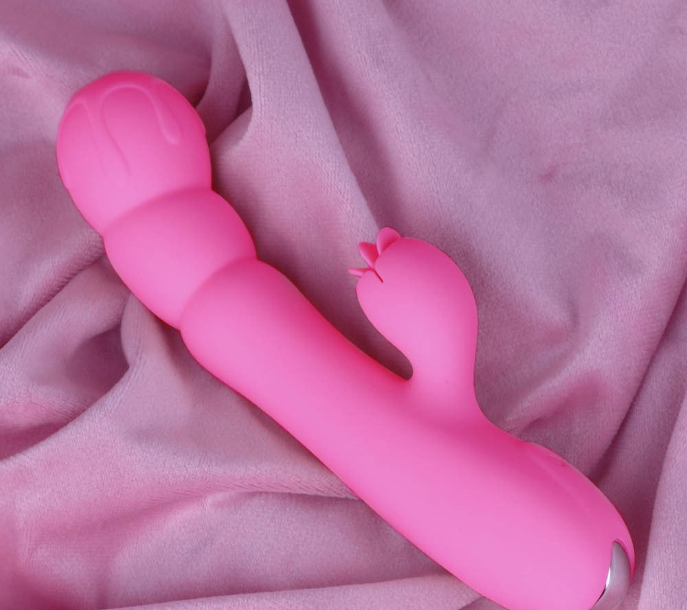 Electric Tongue Vibrator - Female Masturbators Tongue Licking Pink Dildo-Uxolclub