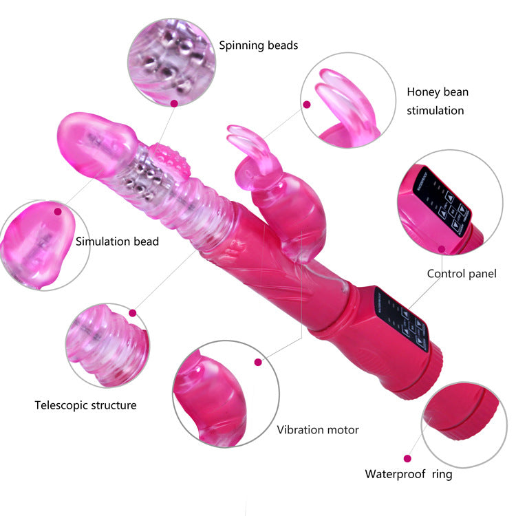 Rabbit Vibrators and Rotating Telescopic Dildo | Shake Dildo-Uxolclub