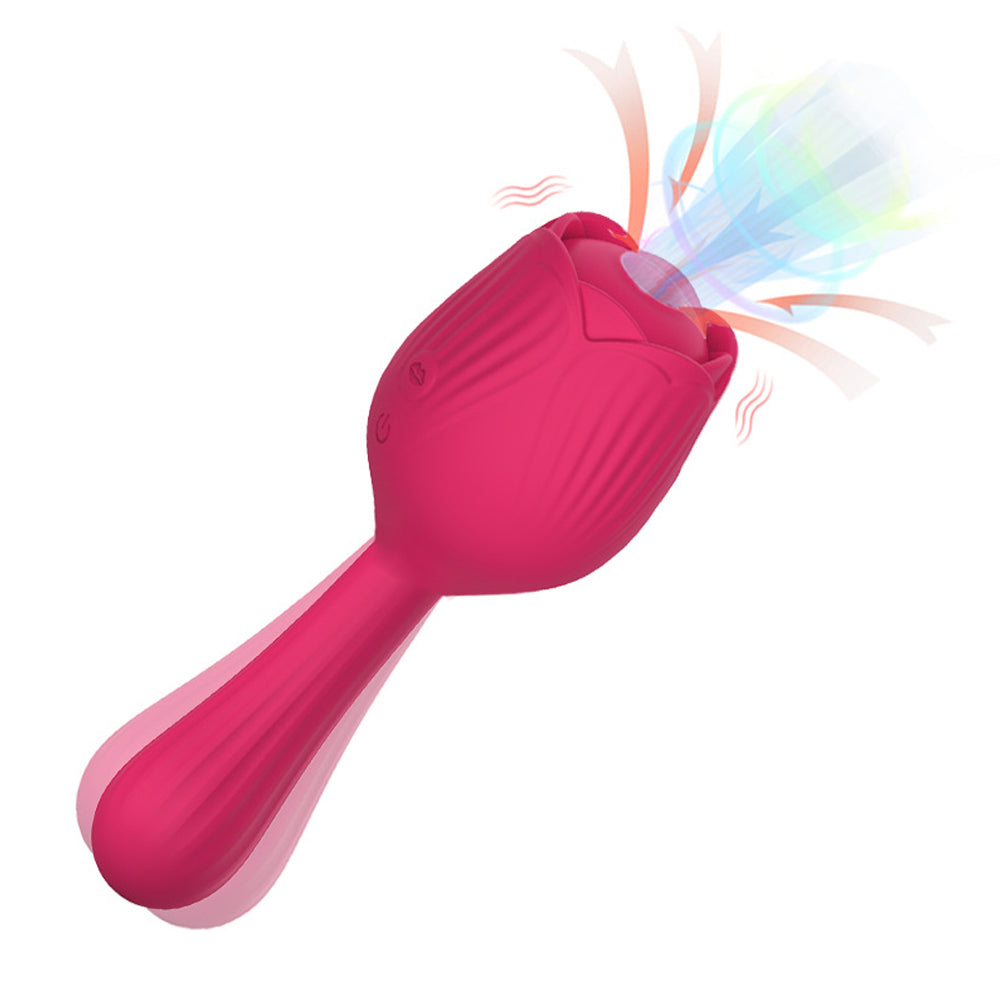 Rose Vibrator Female Masturbator Sucking Nipple Vibrator-Uxolclub
