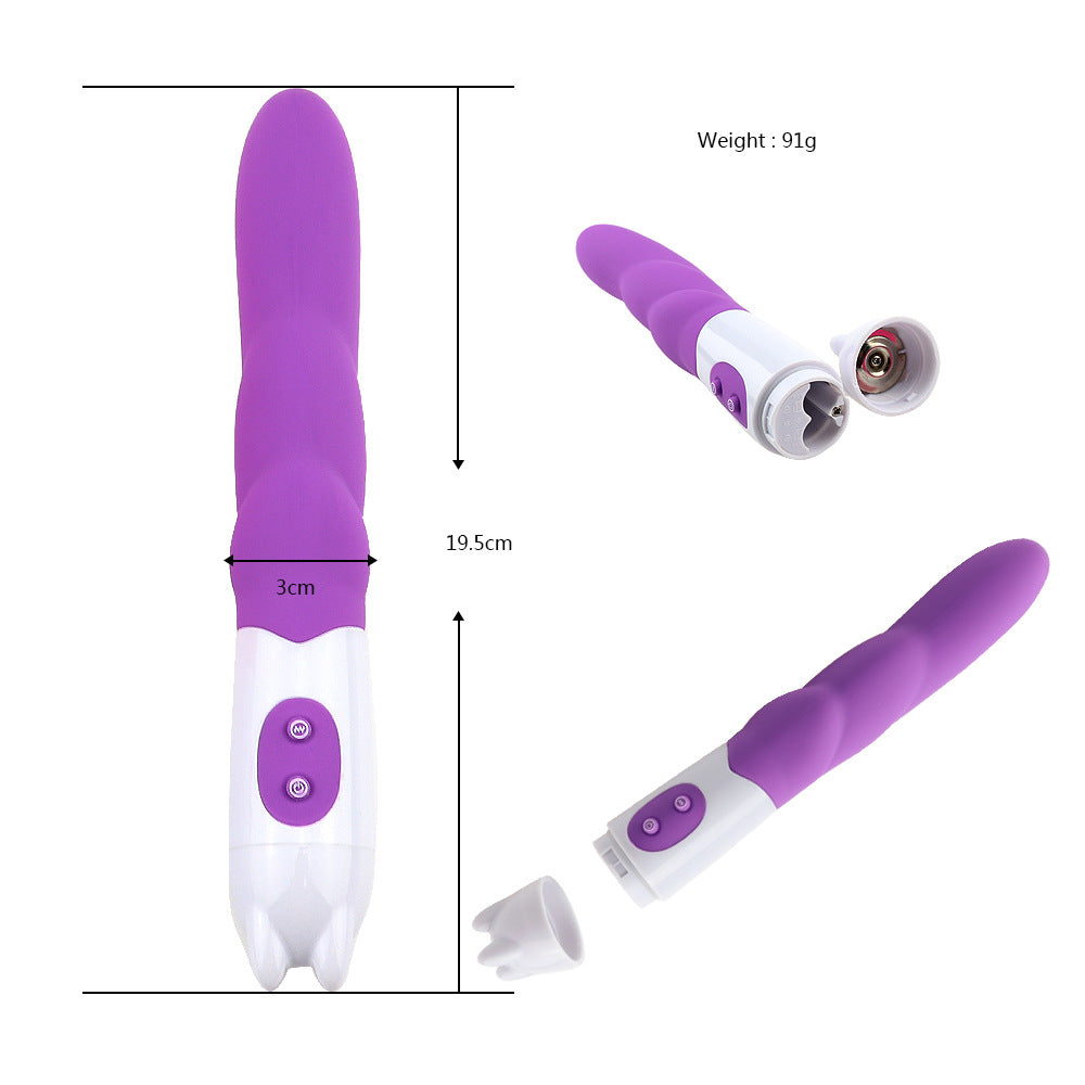 Threaded Silicone AV Vibrator