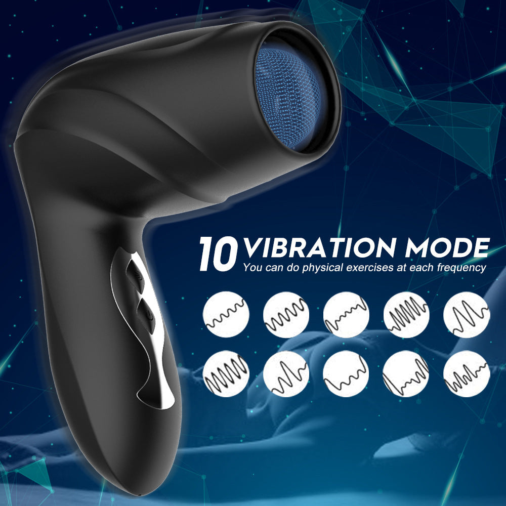 Hair Dryer Strong Suck 10 Vibration Mode Masturbation Cup-Uxolclub