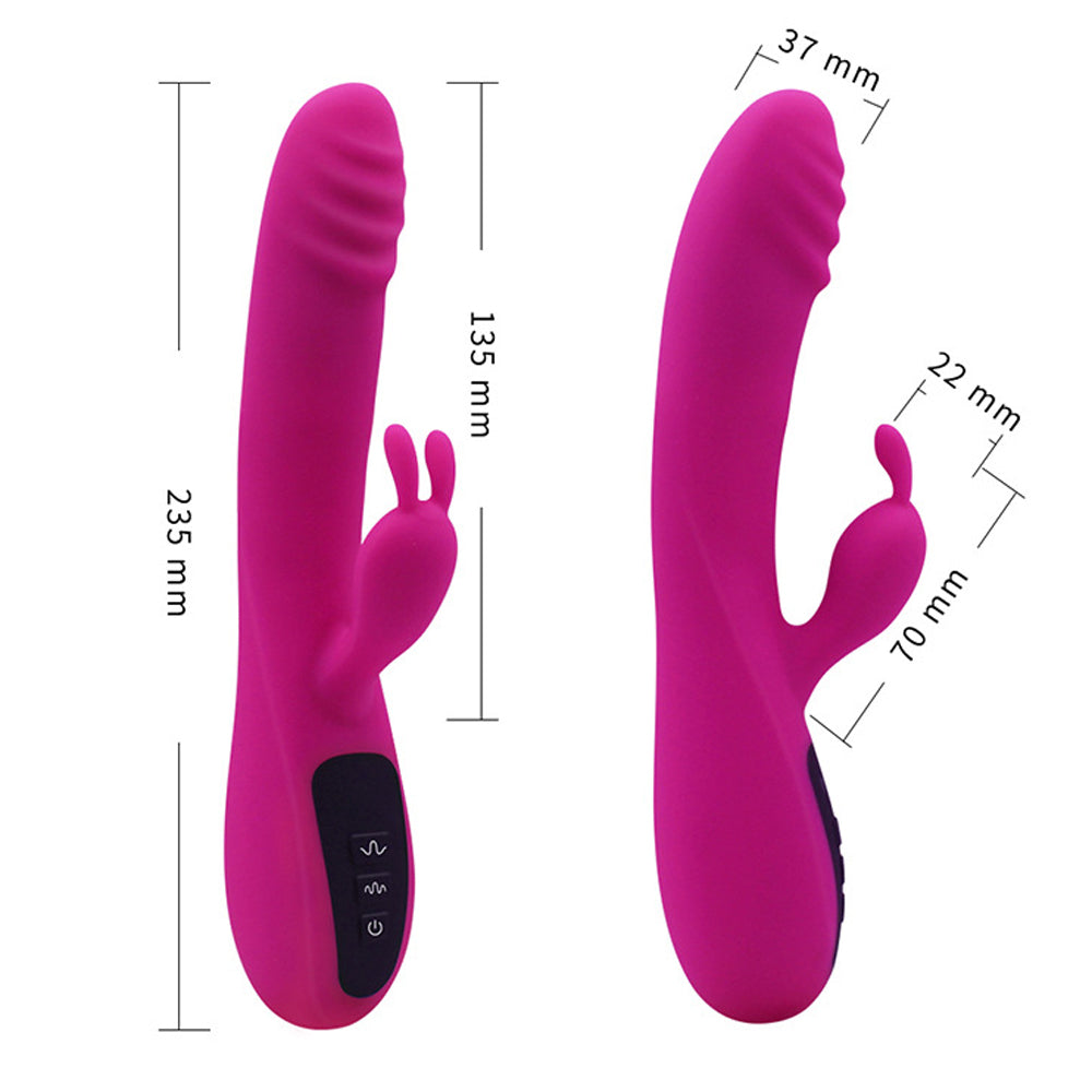 16-Mode Rabbit Vibrato| Waterproof Silicone Vibrating Dildos-Uxolclub