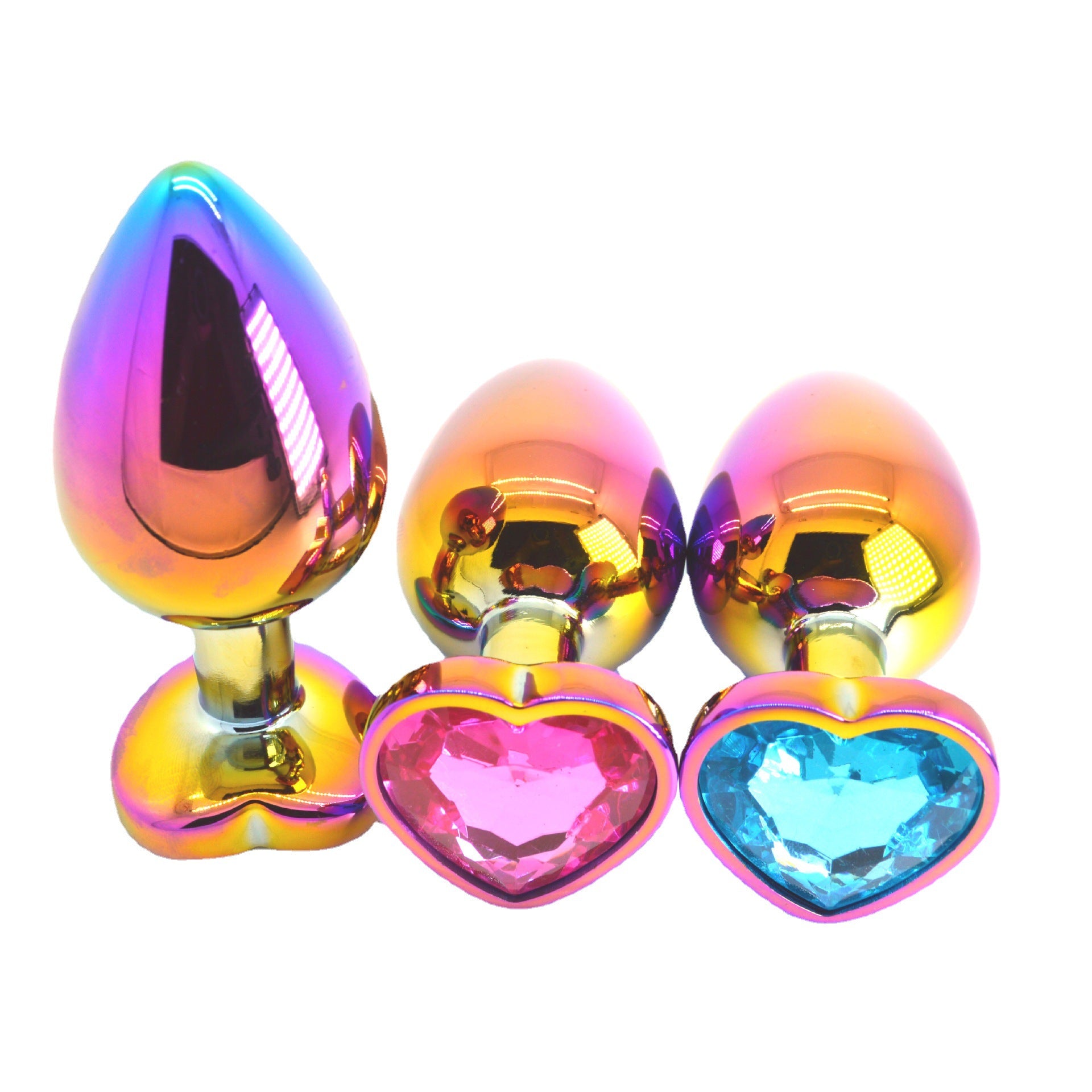 Metal Butt Plug - Anal Toying Colored Stainless Steel Metal Butt Plug-Uxolclub