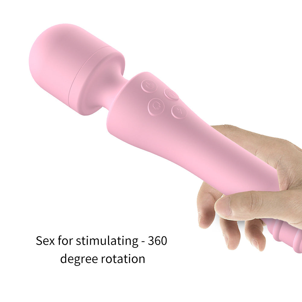 7 Frequency Thread New Magic Wand Silicone G-spot Vibrator-Uxolclub