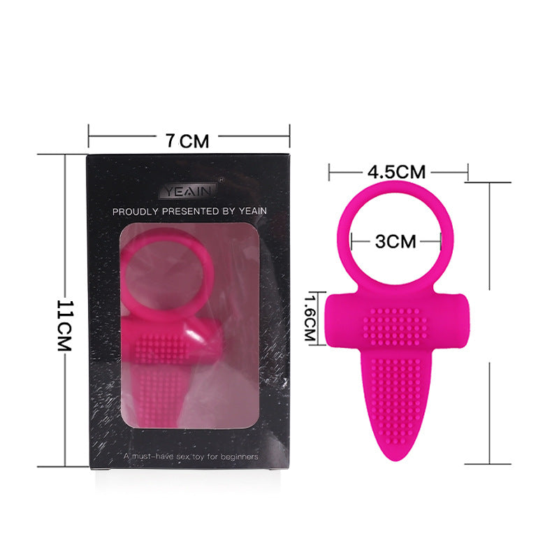 Silent Massage Waterproof Silicone Vibrator Lock Ring