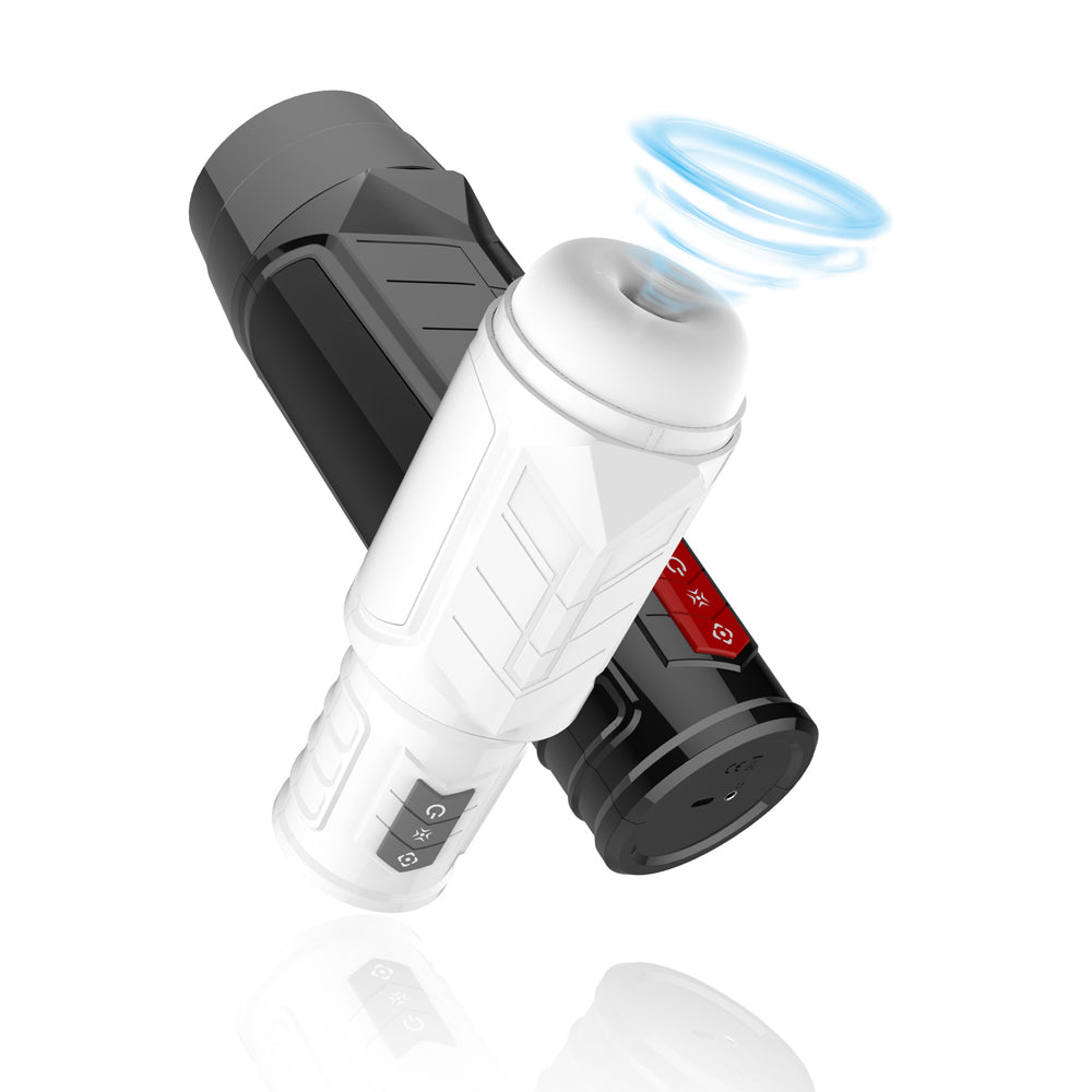 Portable Masturbation Cup Telescopic Vibration Sound Blow Job Simulator-Uxolclub