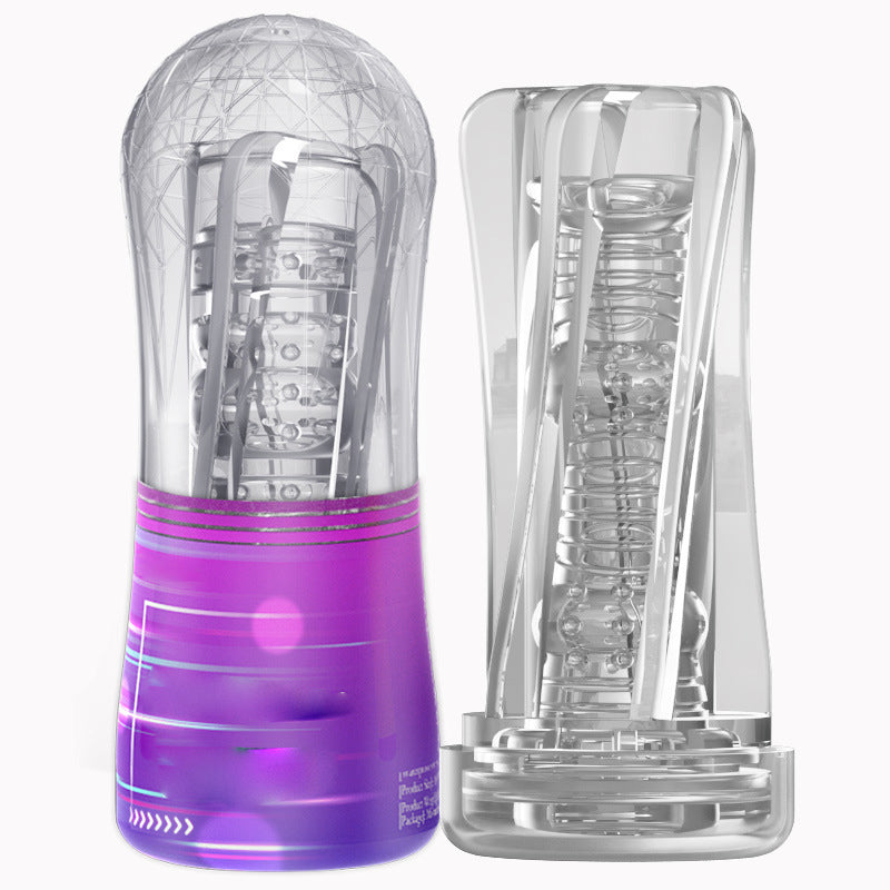 Transparent Men's Training Masturbation Cup-Uxolclub