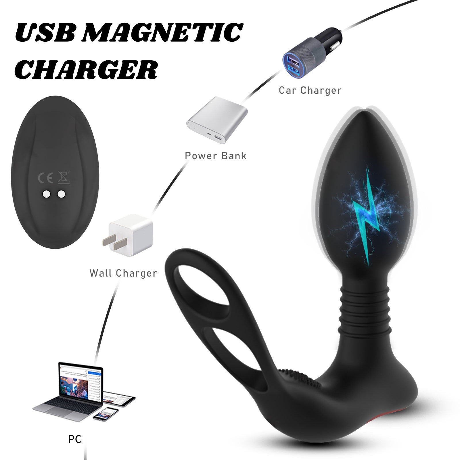 Prostate Massage 10 Frequency Vibrator Anal Plug-Uxolclub