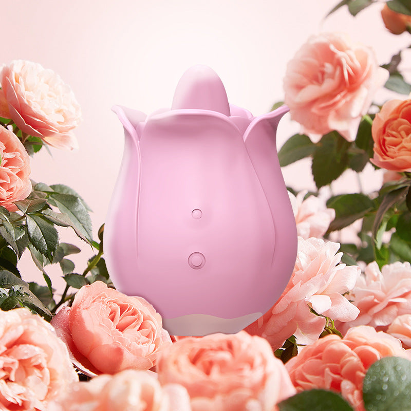 Rose Flower Second Generation Sucker  Clit Nipples Vibrator-Uxolclub