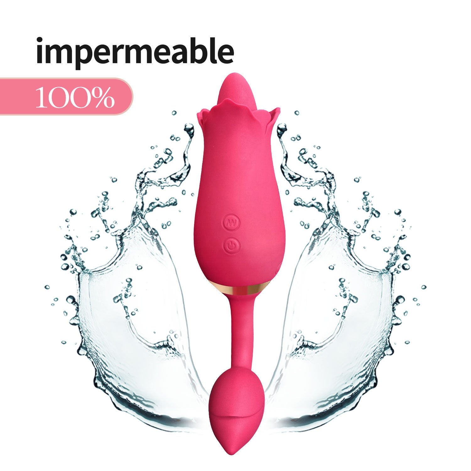 Rose Tongue Vibrator - 9 Vibration Modes for Women with Vibrating Egg-Uxolclub