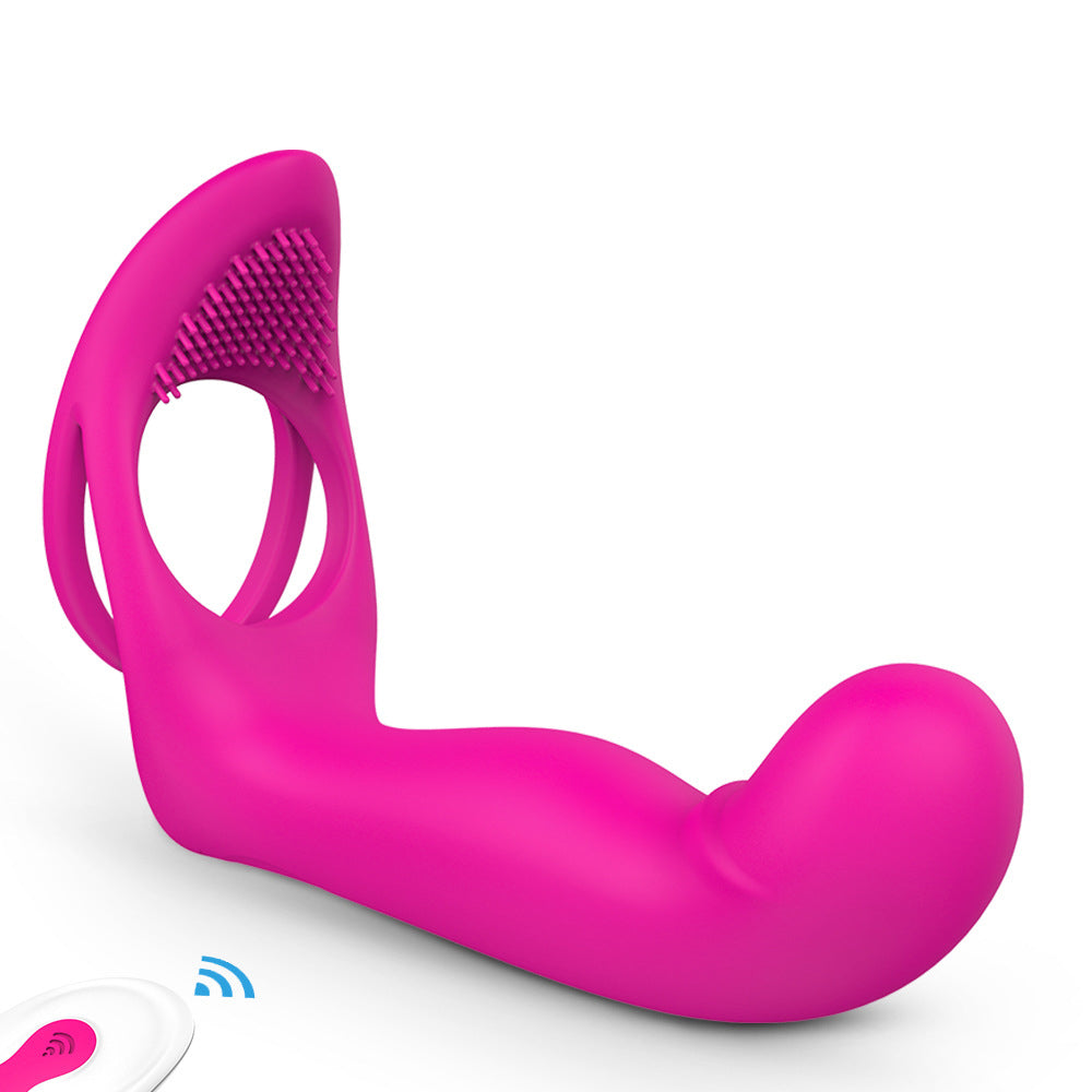 9 Frequency Silicone Vibrating Dildos with Vibrating Penis Ring-Uxolclub