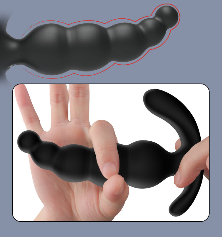 Silicone Thrusting Butt Plug Remote Vibrating Prostate Dildo-Uxolclub