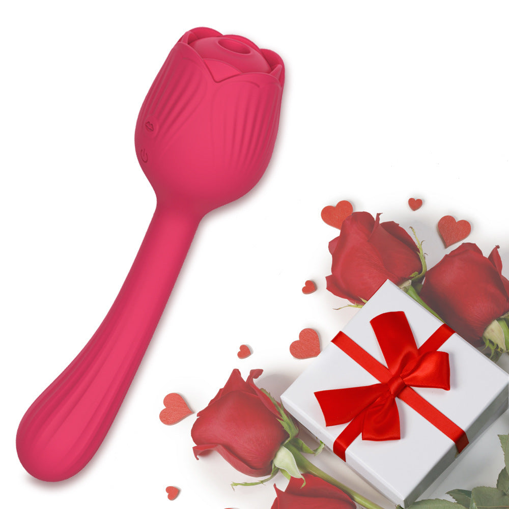 Rose Vibrator Female Masturbator Sucking Nipple Vibrator-Uxolclub