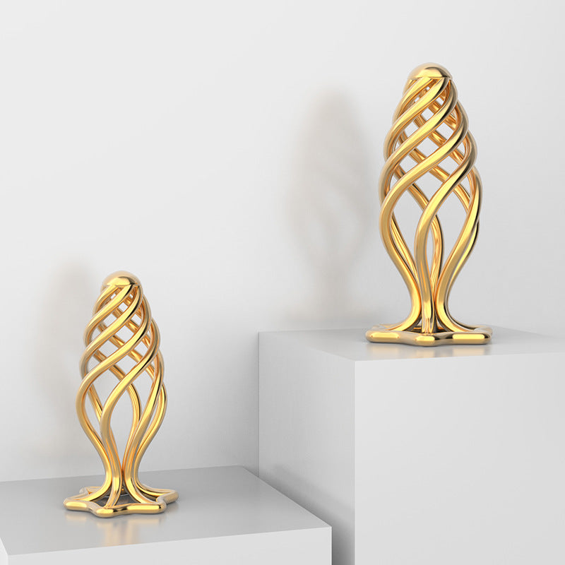 Men's Metal Hollow Anal Plug-Uxolclub