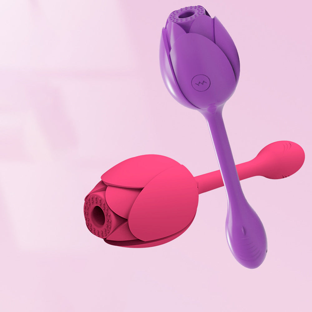 10 Frequency Rose Vibrator With Egg Vibrator Rose Sex Toy-Uxolclub