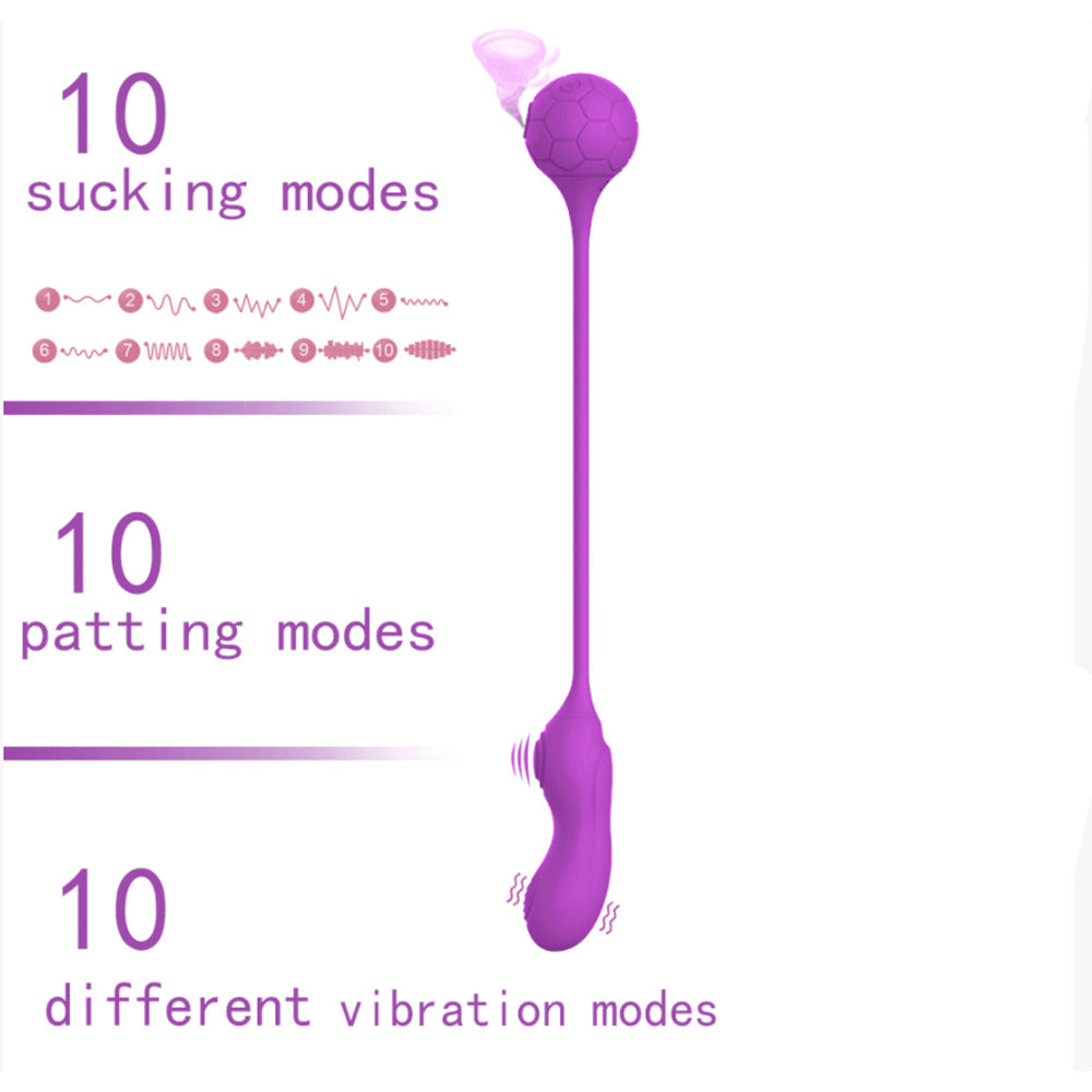 Football Babe Double Head Sucking Vibrator-Uxolclub