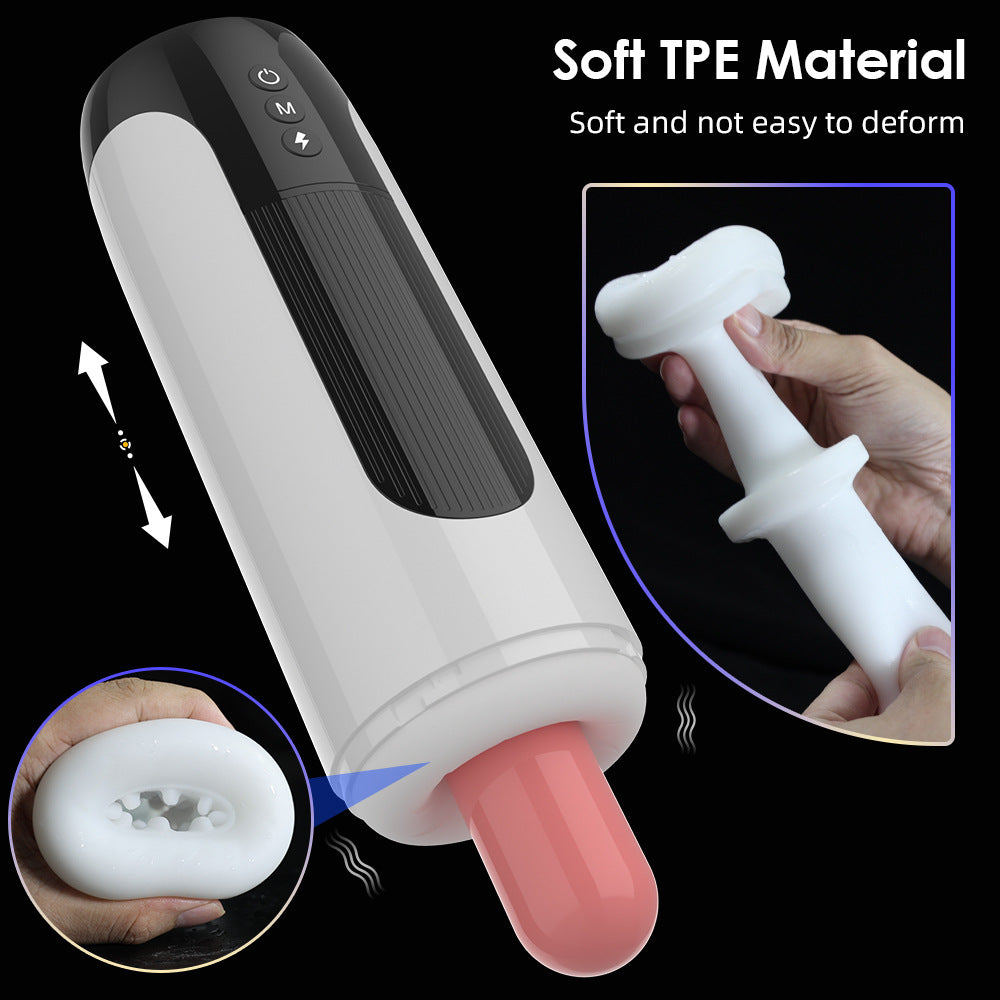Fully Automatic Male Telescopic Vibrating Vocal Masturbator-Uxolclub