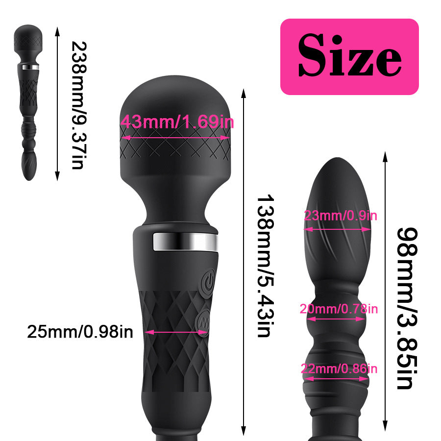 10 Frequency Double Vibrating Masturbation Butt Plug-Uxolclub
