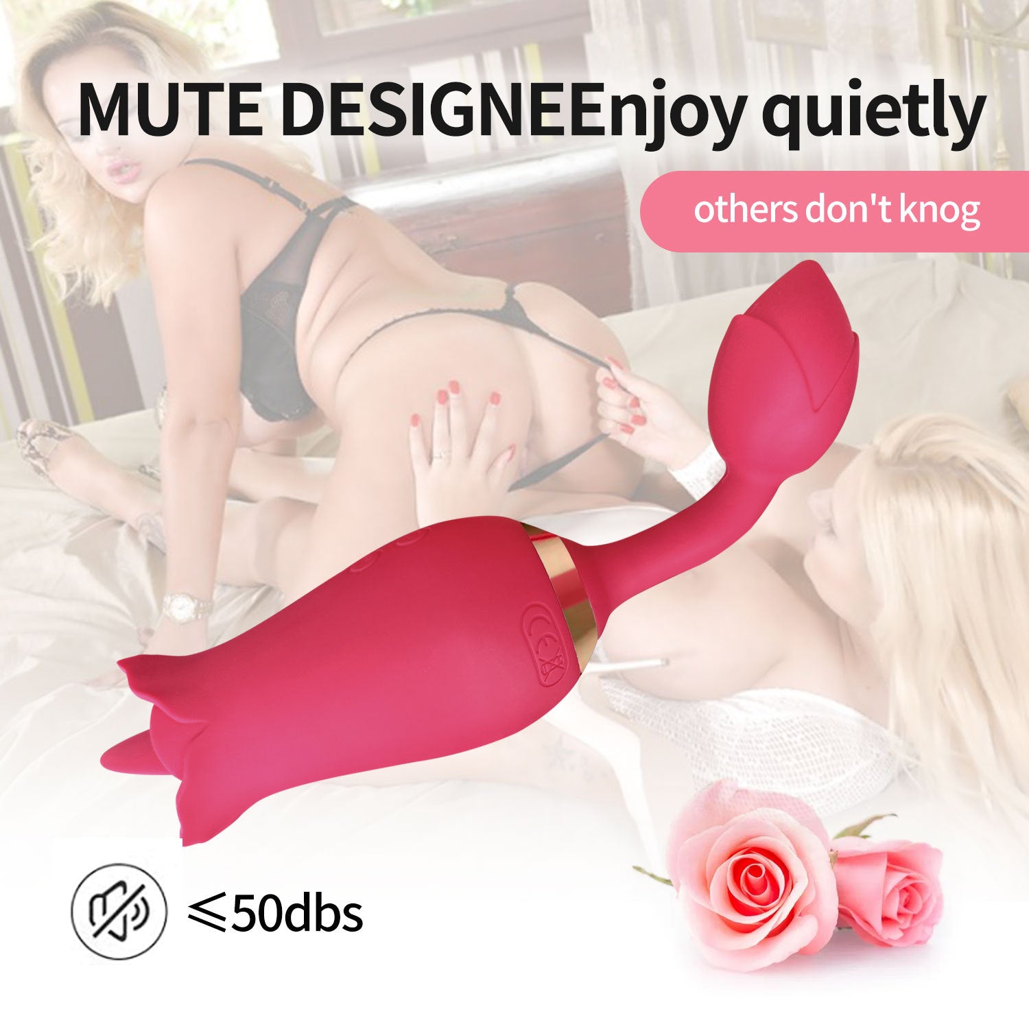 Rose Tongue Vibrator - 9 Vibration Modes for Women with Vibrating Egg-Uxolclub