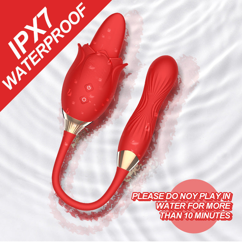 10 Frequency Tongue Licking 10 Frequency Twist Vibrator-Uxolclub