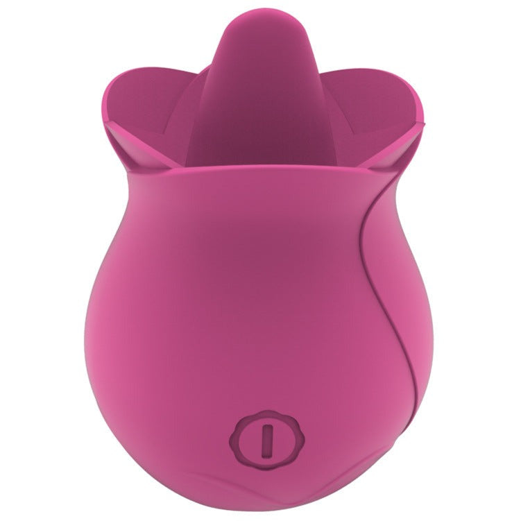 Tongue Licking Rose Toy Clit Sucking Massage Rose for Women-Uxolclub