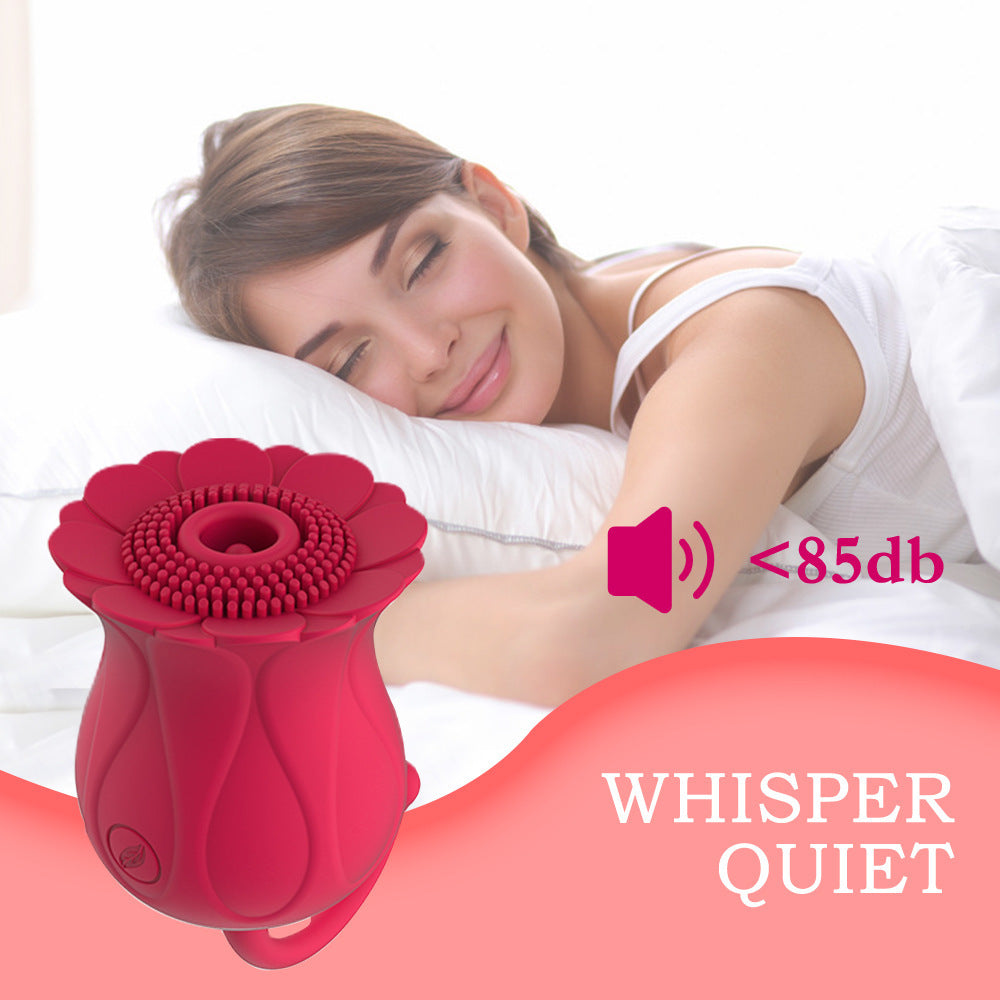 rose petal vibrator Inya The Rose Rechargeable Suction Vibrator, Red