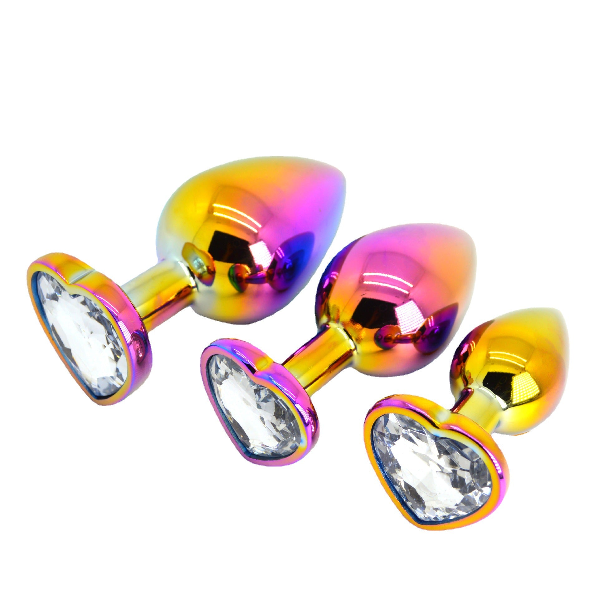 Metal Butt Plug - Anal Toying Colored Stainless Steel Metal Butt Plug-Uxolclub