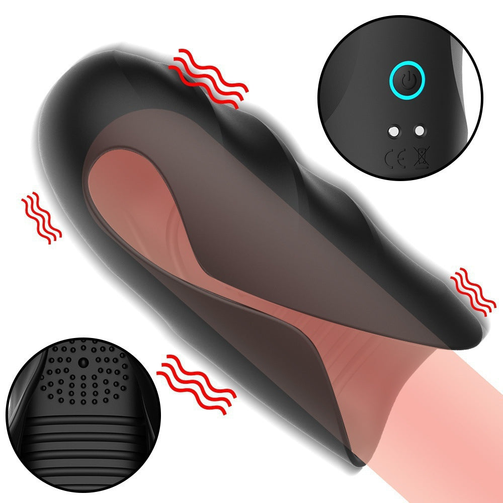 Black Warrior II 10 Frequency Clip Suction Vibration Masturbation Cup Hot Octopuss-Uxolclub