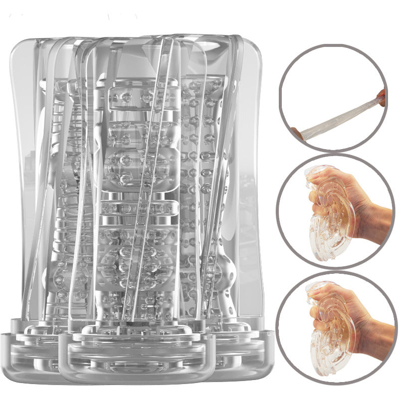 Transparent Men's Training Masturbation Cup-Uxolclub